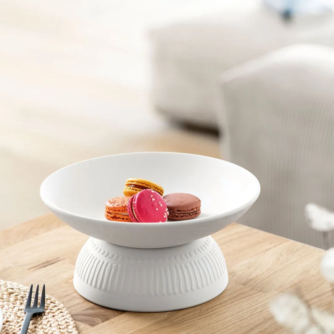 Villeroy & Boch Manufacture Rock Schaal - Ø23,5cm - Porselein Wit