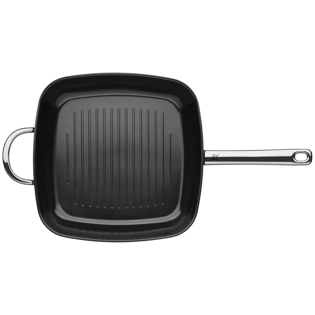 WMF Durado Grillpan 28x28cm - Inductie - Zilver/Zwart