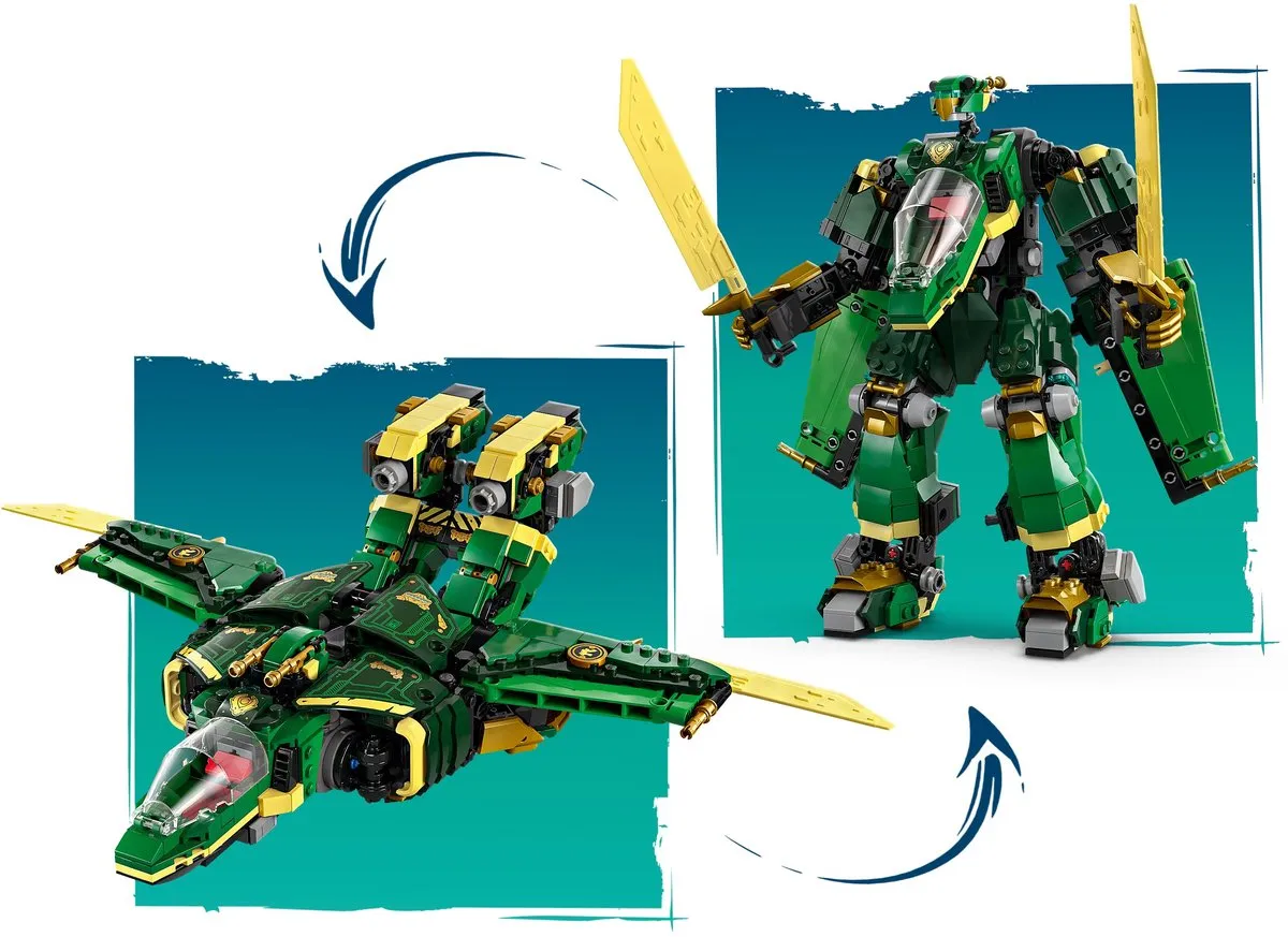 LEGO Ninjago Lloyds Vliegtuigmecha 71845 - 1112 Stukken - 5 Minifiguren