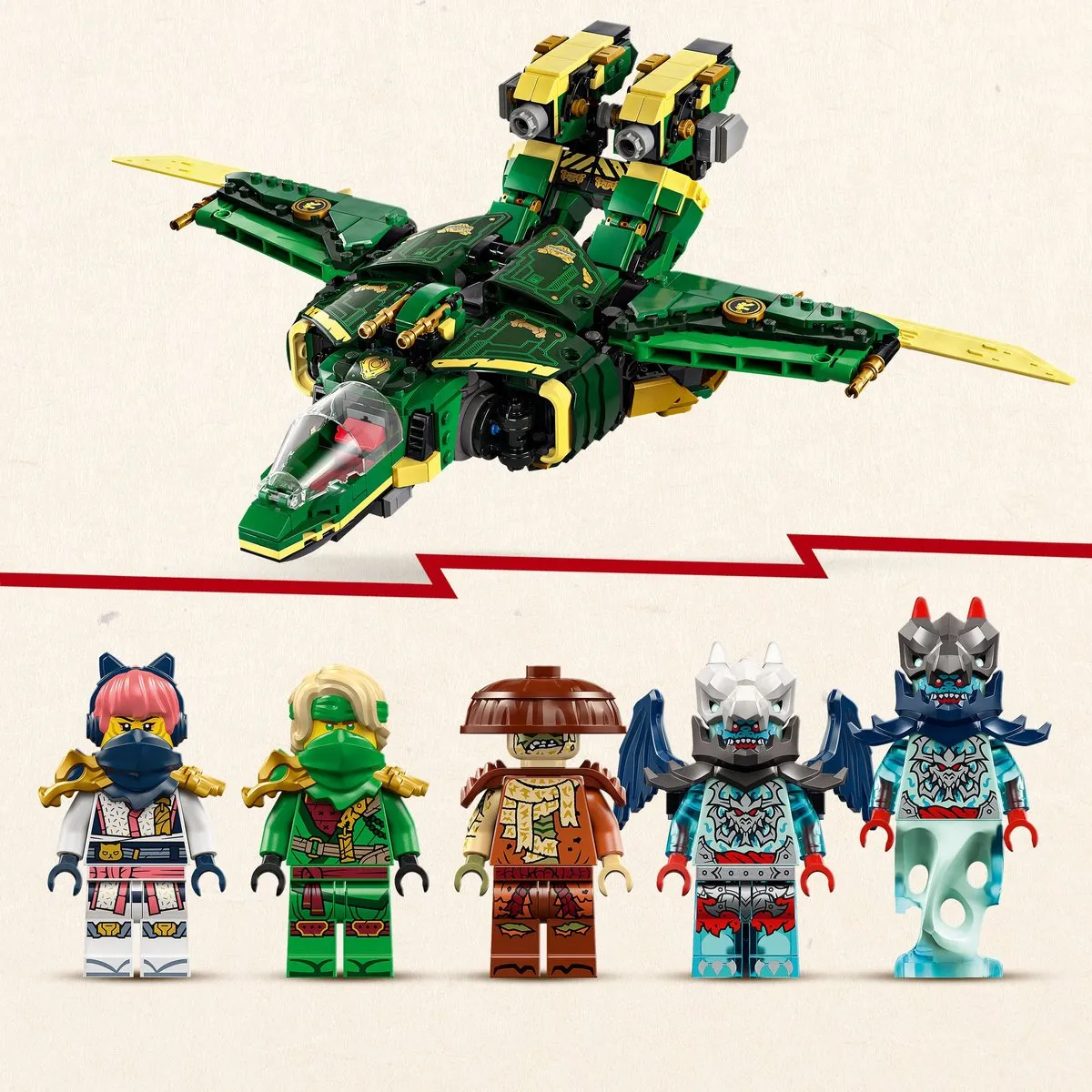 LEGO Ninjago Lloyds Vliegtuigmecha 71845 - 1112 Stukken - 5 Minifiguren