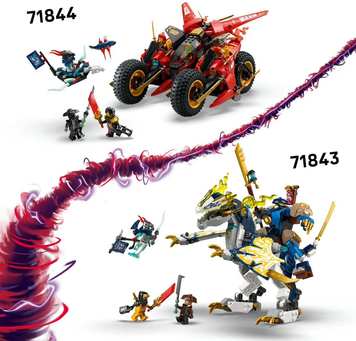 LEGO Ninjago Lloyds Vliegtuigmecha 71845 - 1112 Stukken - 5 Minifiguren