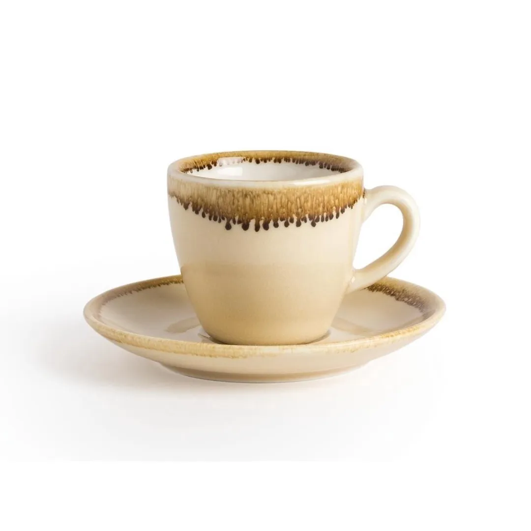 Olympia Kiln Espressoschotel Zandsteen Ø11,5cm - Set van 6