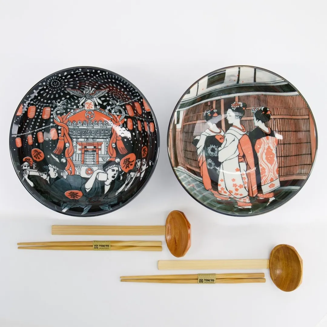 Tokyo Design Asakusa Ramen Geisha Set 33609 - 2 Personen - 6 Delen