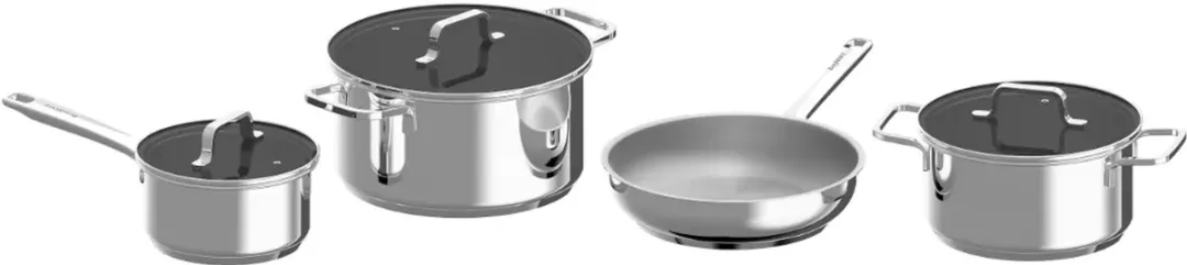 BergHOFF Helix 7-delige Kookpannenset RVS