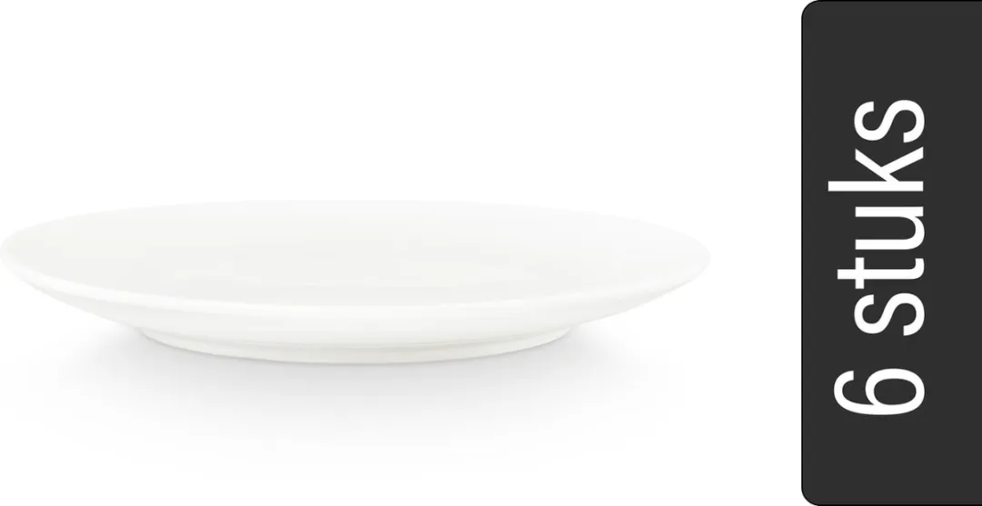vtwonen Ontbijtborden Wit Porselein 18cm