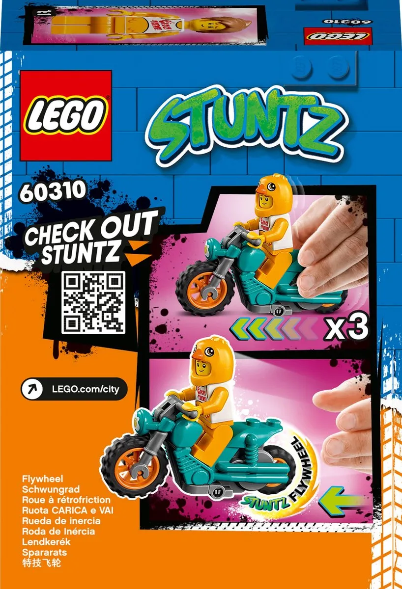 LEGO City Stuntz Kip Stuntmotor 60310 - afbeelding 6 van 6