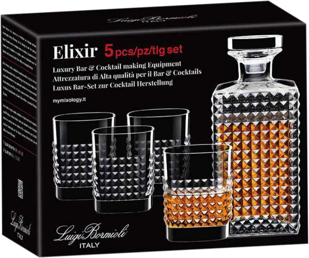 Luigi Bormioli Elixer Whiskey Set 5-delig - 0.28L