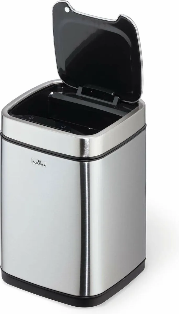Durable 2 TOUCH Sensor Prullenbak 6L - Zilver - afbeelding 6 van 6