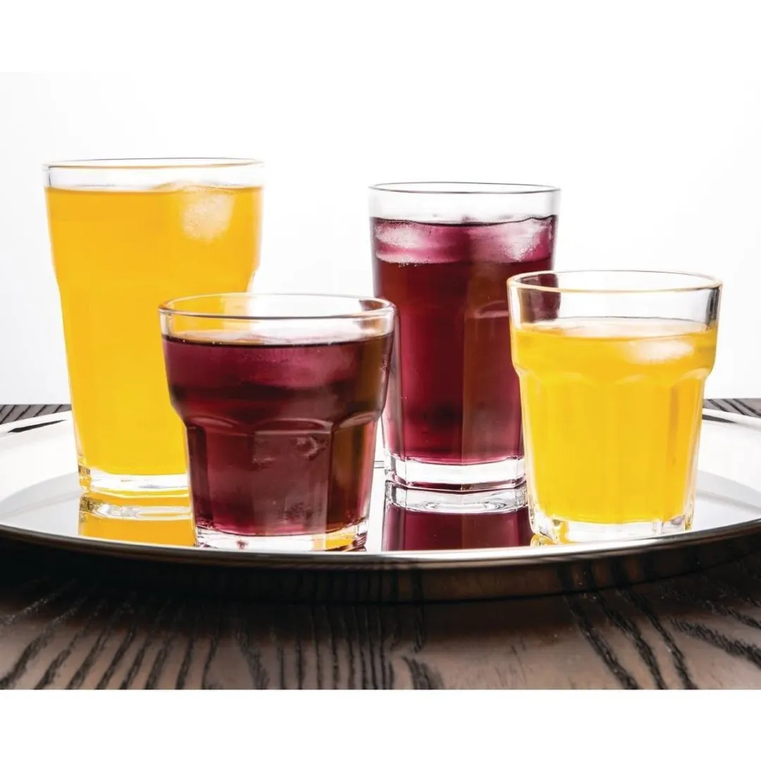 Olympia Half Paneel Tumbler 24cl - Transparant - 12 Stuks