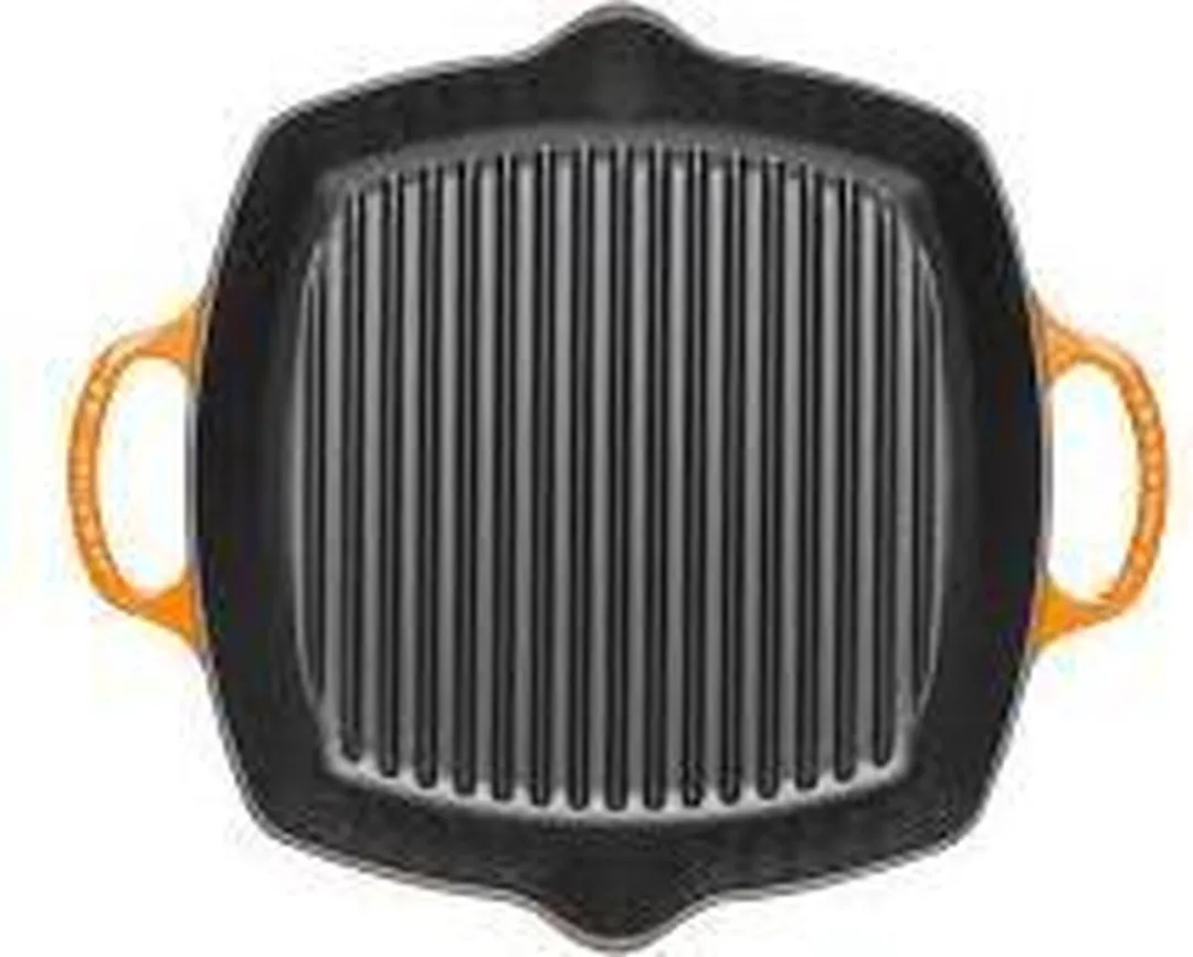 Le Creuset Gietijzeren Grillplaat Oranjerood 30x30cm
