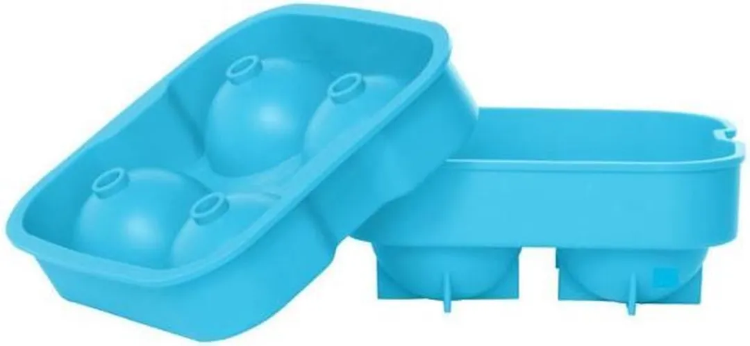 Ijsblokvorm 4x XL ballen (blauw)