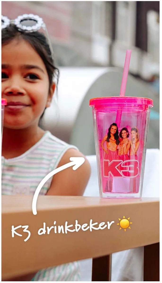 K3 MEK3B2001300 Drinkbeker - 300ml - Roze