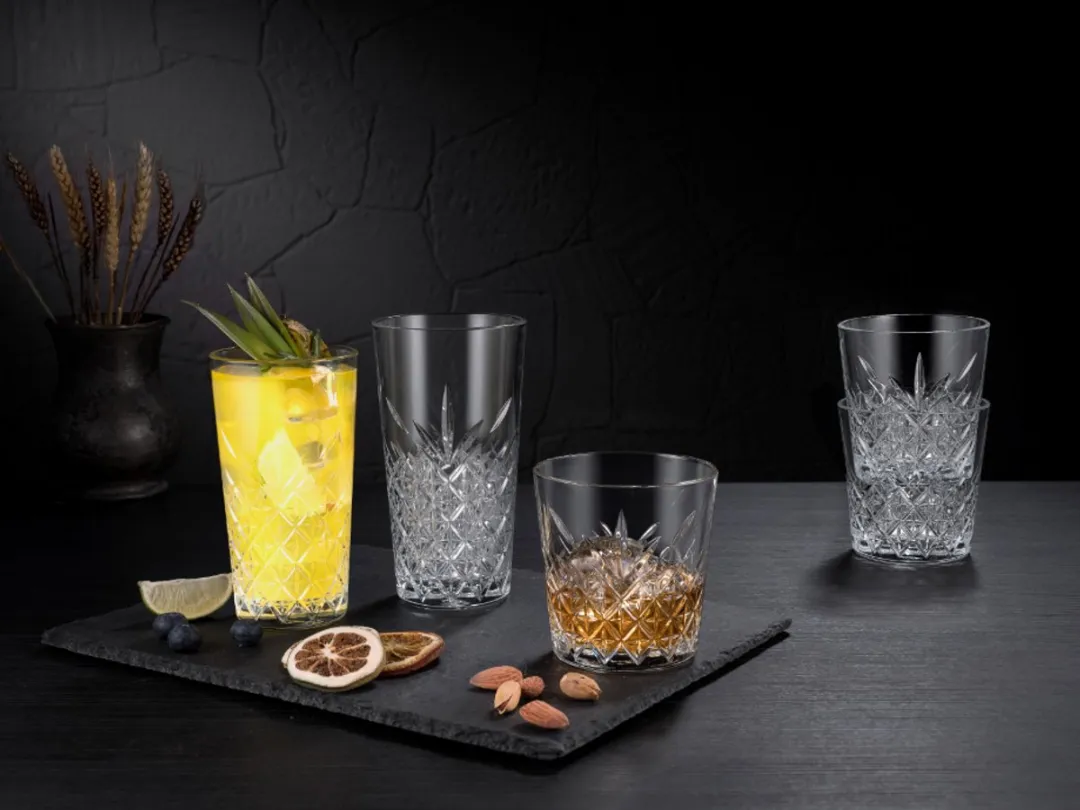 Pasabahce Timeless Glazenset 8-delig - 4 Waterglazen 35,5cl & 4 Longdrinkglazen 36cl