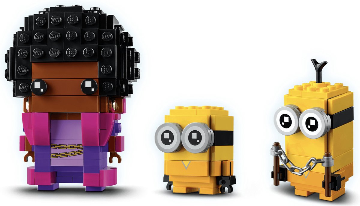 Lego 40421 Brickheadz Minions Belle Bottom, Kevin en Bob