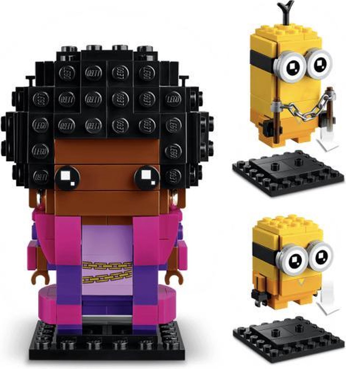 Lego 40421 Brickheadz Minions Belle Bottom, Kevin en Bob