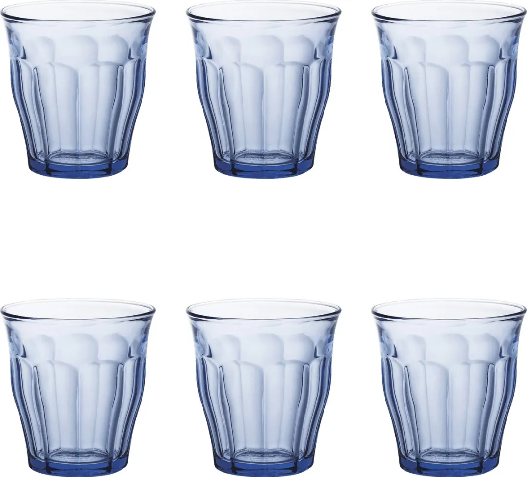 Duralex Picardie Tumbler 25cl - Blauw - 6 Stuks