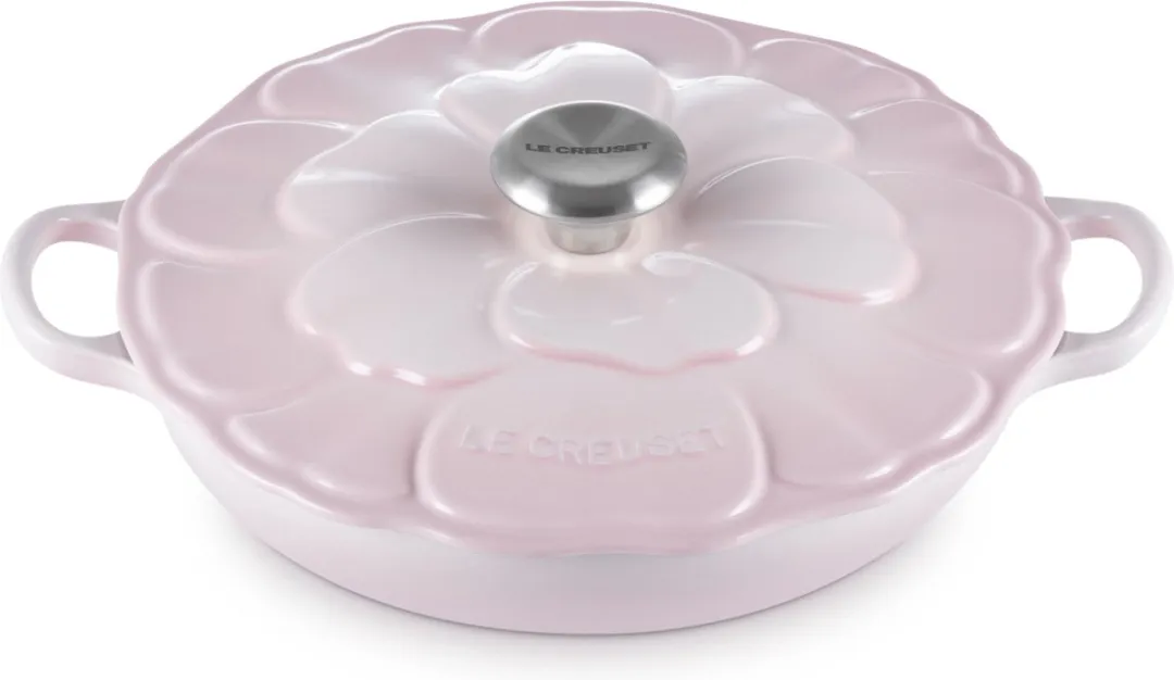 Le Creuset Braadpan Signature Campagnard 26cm - 2,2L - Shell Pink