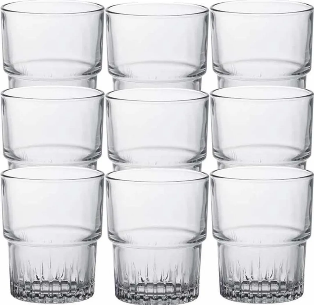 Duralex Empilable Koffie/Espresso Glazen 24 Stuks - 160ml