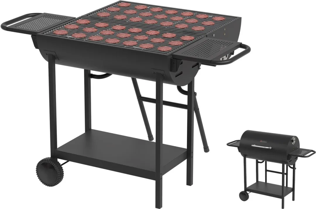 KitchenBrothers 2-in-1 Houtskool BBQ XL KB1004104