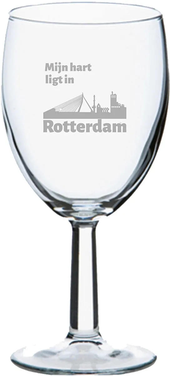 Pasabahce Gegraveerd Wijnglas Rotterdam 24,5cl