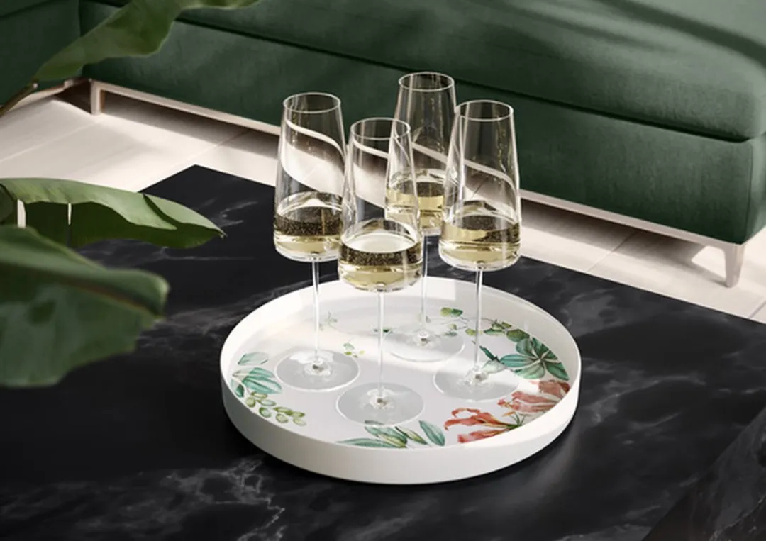 Villeroy & Boch Avarua Serveer-/Decoschaal 33cm - Groen/Wit