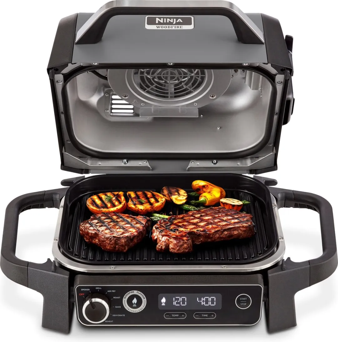Ninja Woodfire OG701EU 7-in-1 BBQ Grill & Smoker - Zwart