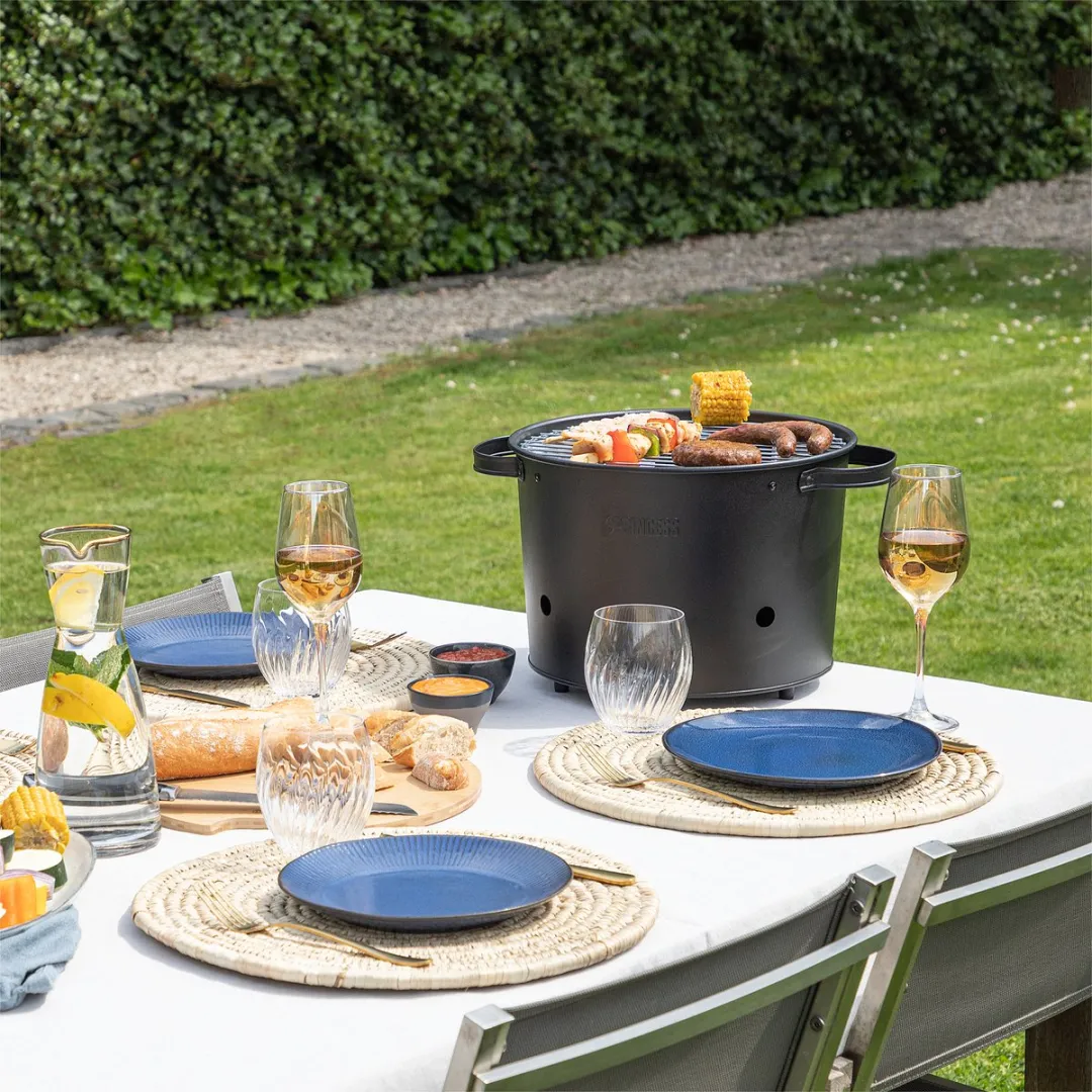 Princess 112240 Hybride Bucket BBQ 1400W - 32cm - Zwart