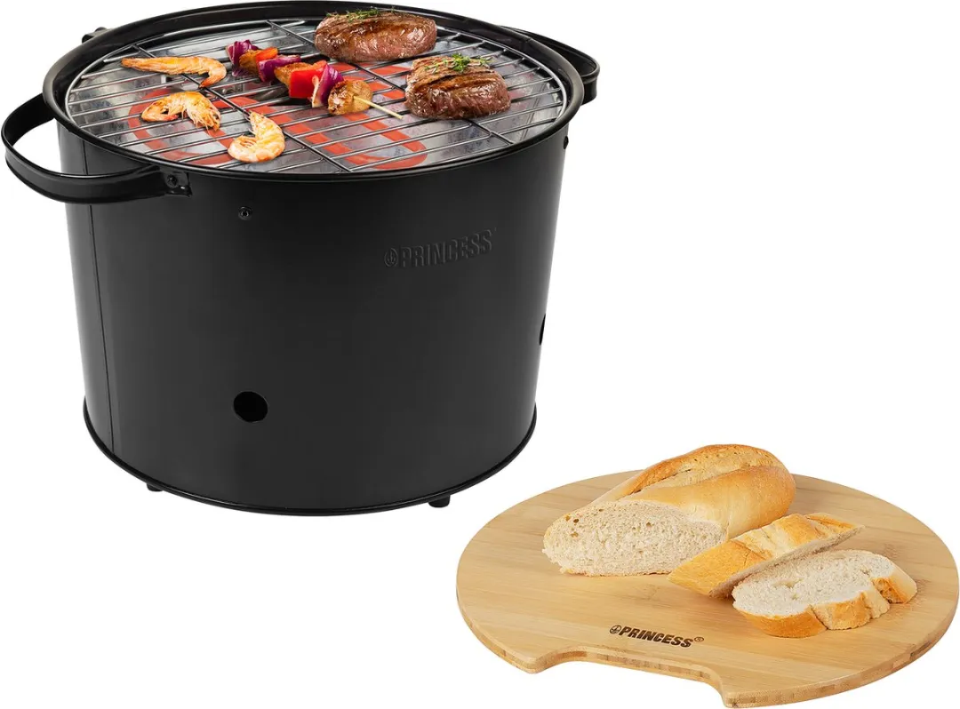 Princess 112240 Hybride Bucket BBQ 1400W