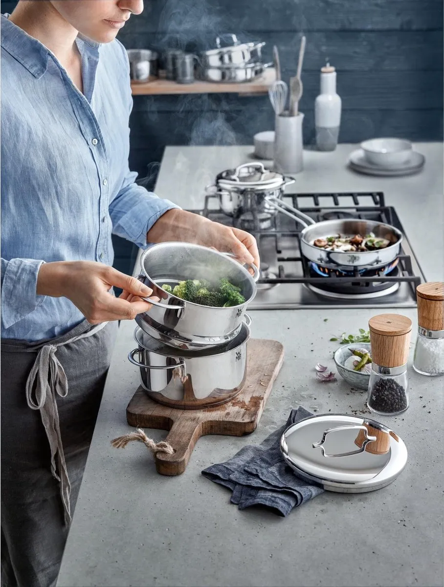 WMF Mini Kookpan 1L Ø12cm - RVS - Zilver