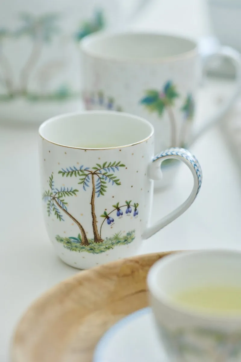 Pip Studio Jolie Mokken 51.002.554 Koffiemokken - 6 Stuks - 200ml - Wit