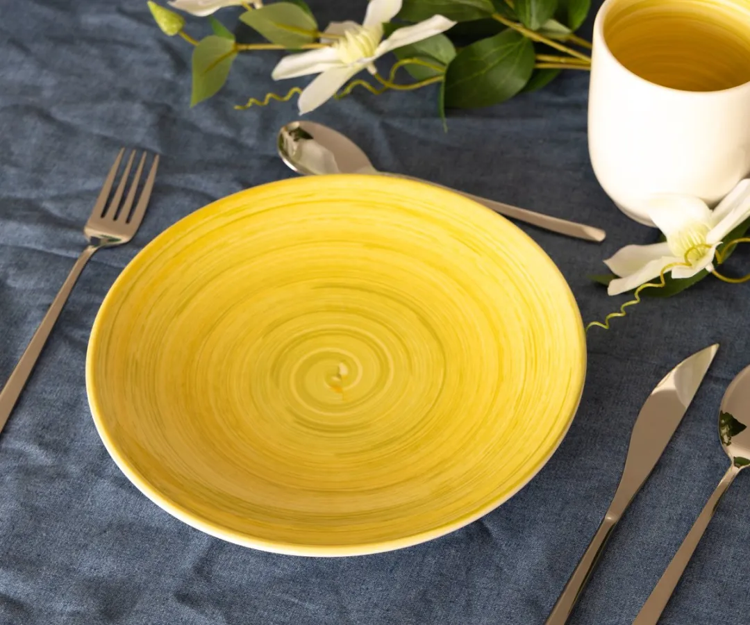 Cosy&Trendy Turbolino Diep Bord Geel 21cm