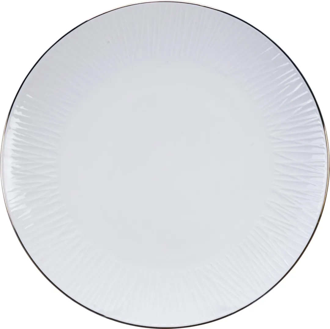 Tokyo Design Studio Nippon White Gold Rim Plate 30cm