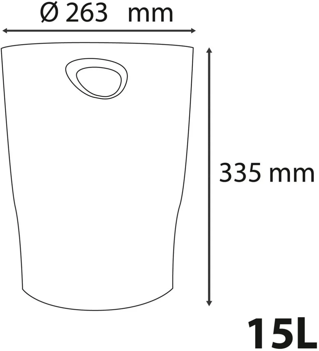 Exacompta Ecobin Papiermand Lichtblauw - 8 Stuks