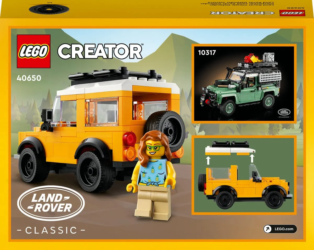 LEGO Creator 40650 Land Rover Classic Defender - Geel
