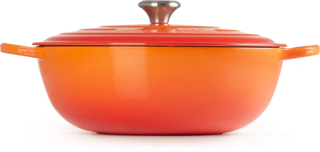 Le Creuset Braadpan Signature Oranjerood 7L - Ø32cm - afbeelding 6 van 6