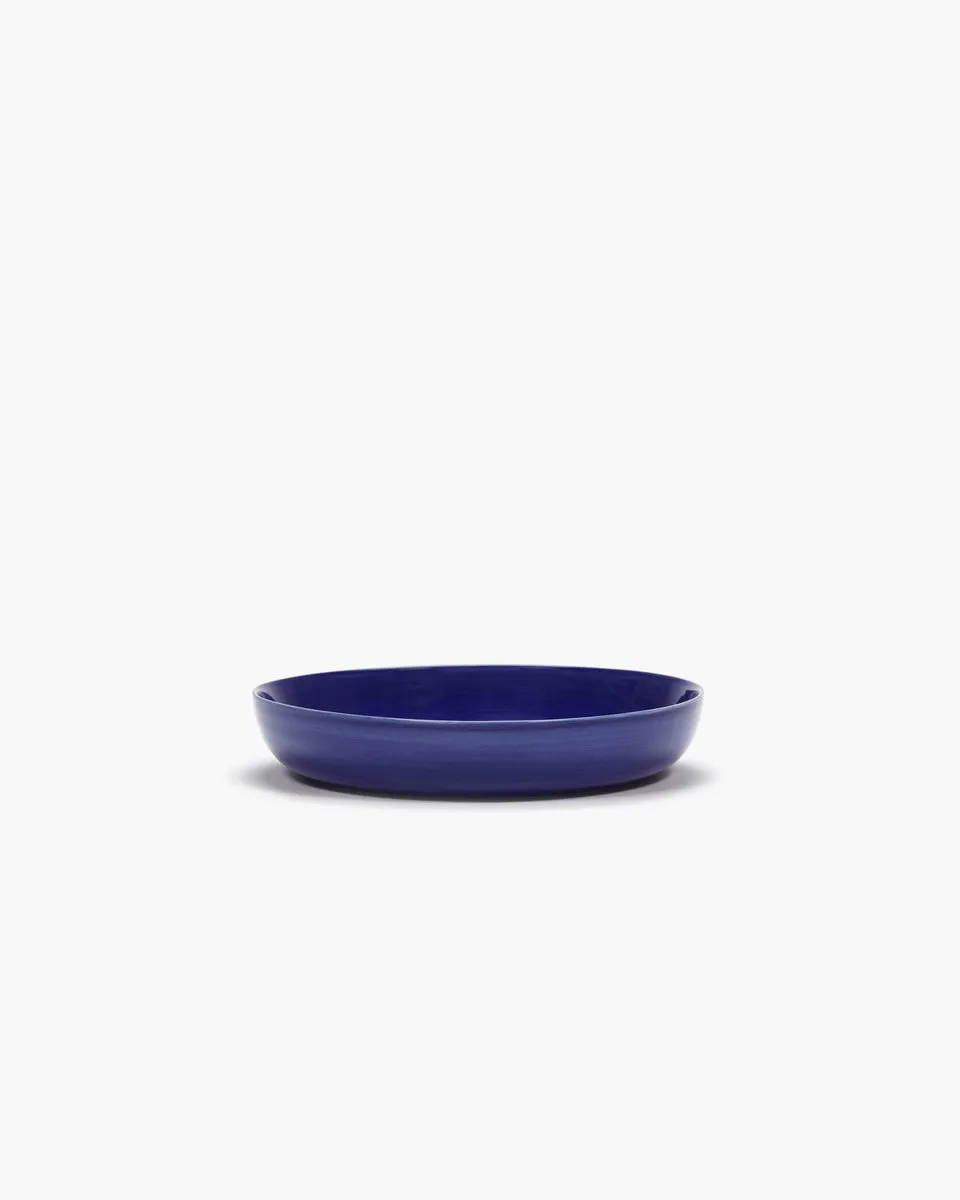 Serax Ottolenghi Feast Bord - 22cm - Donkerblauw/Wit - 2 Stuks