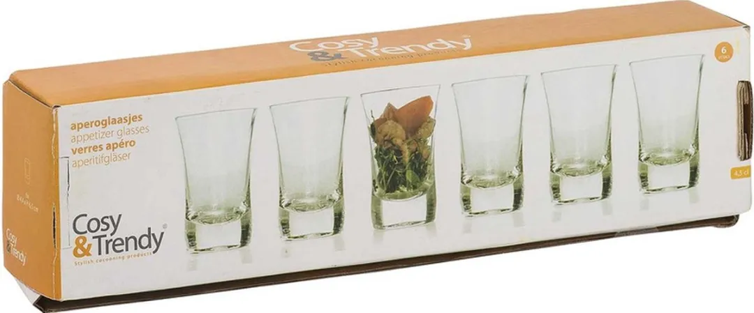 Cosy&Trendy Shotglazen 18 Stuks - 35ml - Transparant