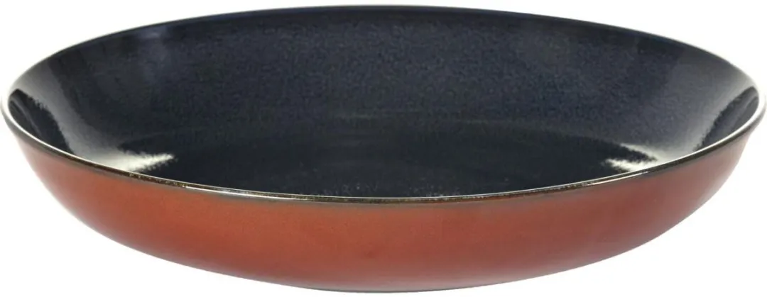 Serax Terres de Rêves Pastabord Anita Le Grelle - D23,5cm - Dark blue/rust - afbeelding 3 van 6