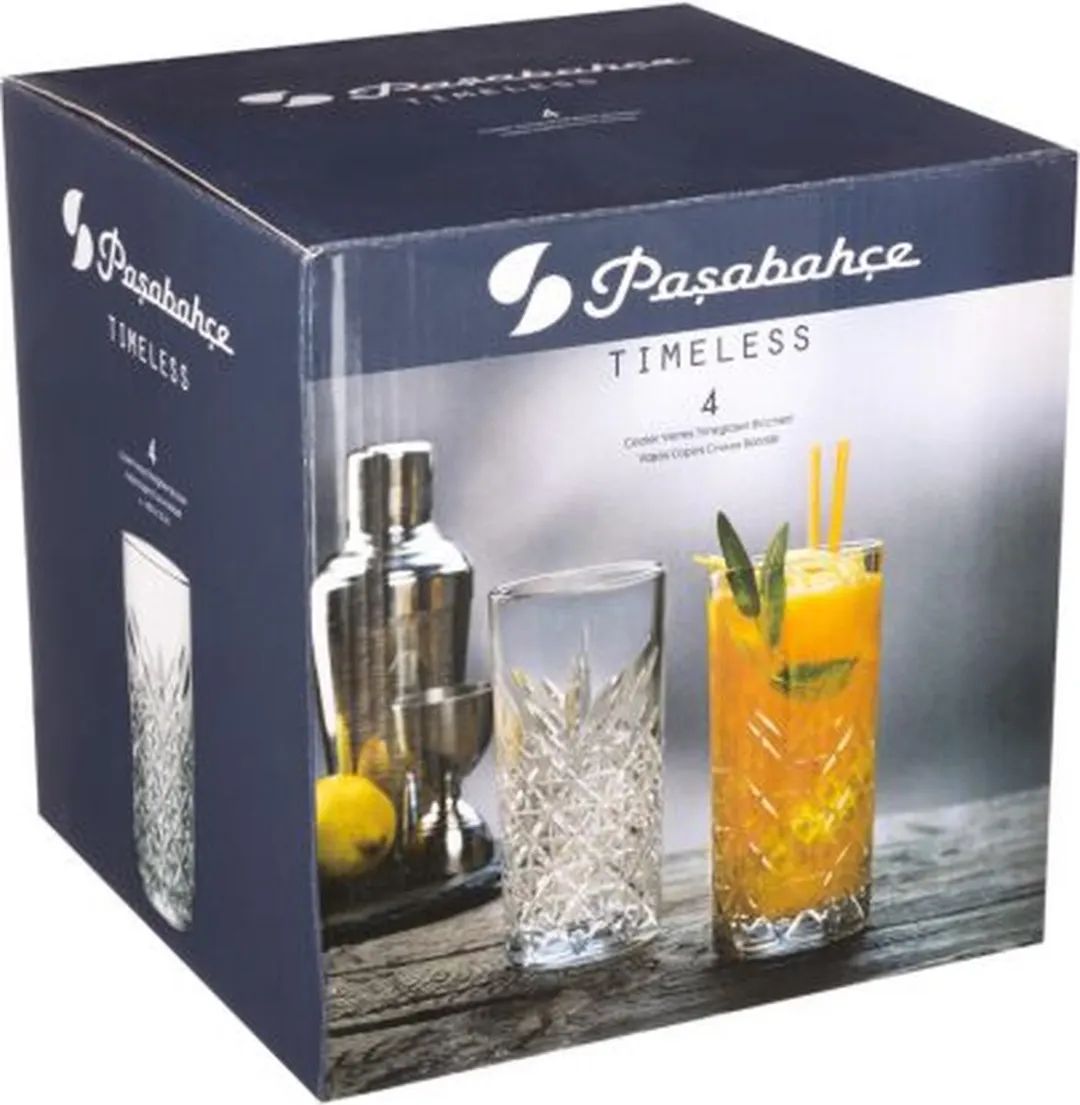 Pasabahce Timeless Longdrinkglazen 45cl - 4 Stuks