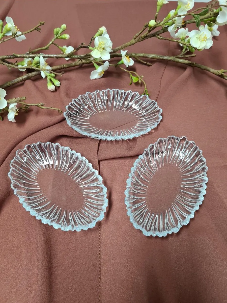 Pasabahce Aurora Snack & Tappasschalen 3-delig - Ø10cm - Glas - afbeelding 2 van 4