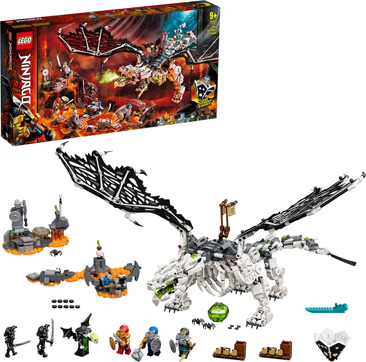 LEGO Ninjago Skull Sorcerer's Draak 71721 - 51 Stukken - afbeelding 6 van 6