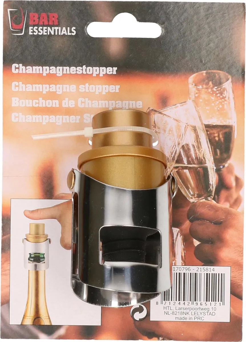 Svenska Living Champagneflesafsluiter 4cm - Zilver