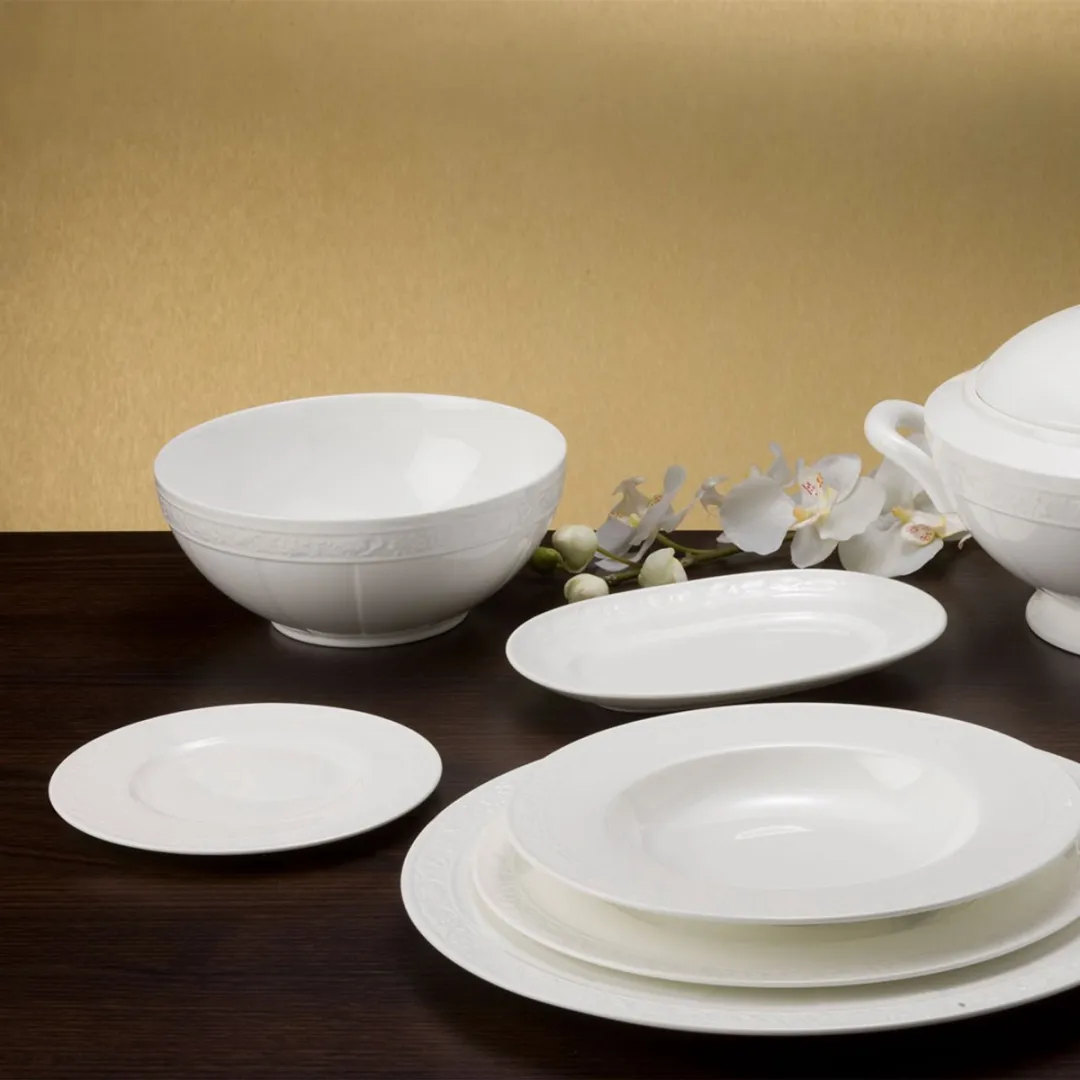 Villeroy & Boch Slakom White Pearl 24cm - 2 Stuks