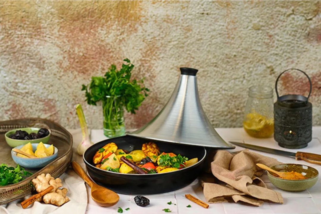 Cosy&Trendy Tajine Aluminium Ø28cm - Groen - afbeelding 4 van 6