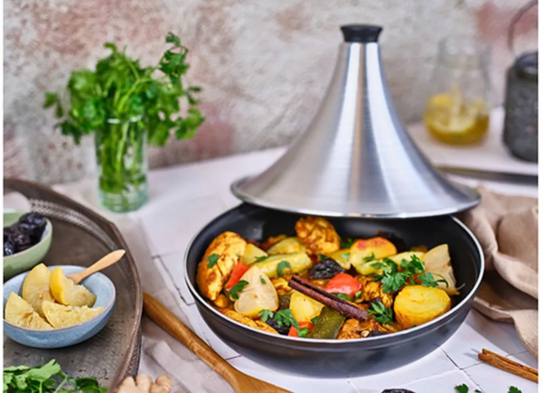 Cosy&Trendy Tajine Aluminium Ø28cm - Groen - afbeelding 5 van 6