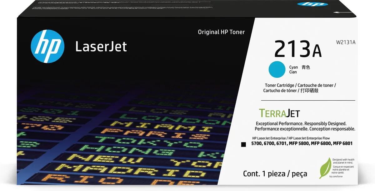 HP 213A Cyan LaserJet Tonercartridge - Origineel