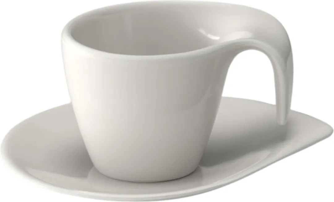 Villeroy & Boch Flow Espressokop en -schotel 160ml - Wit