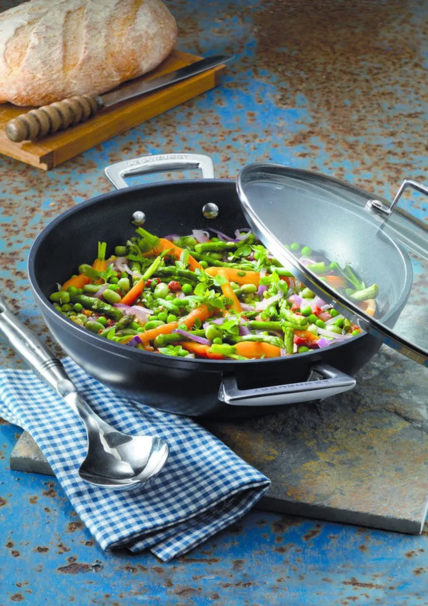 Le Creuset Wokpan Les Forgées TNS 28cm - Zwart