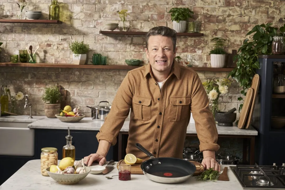 Jamie Oliver by Tefal Easy Cook Koekenpan 28cm - Keramisch - Zilver