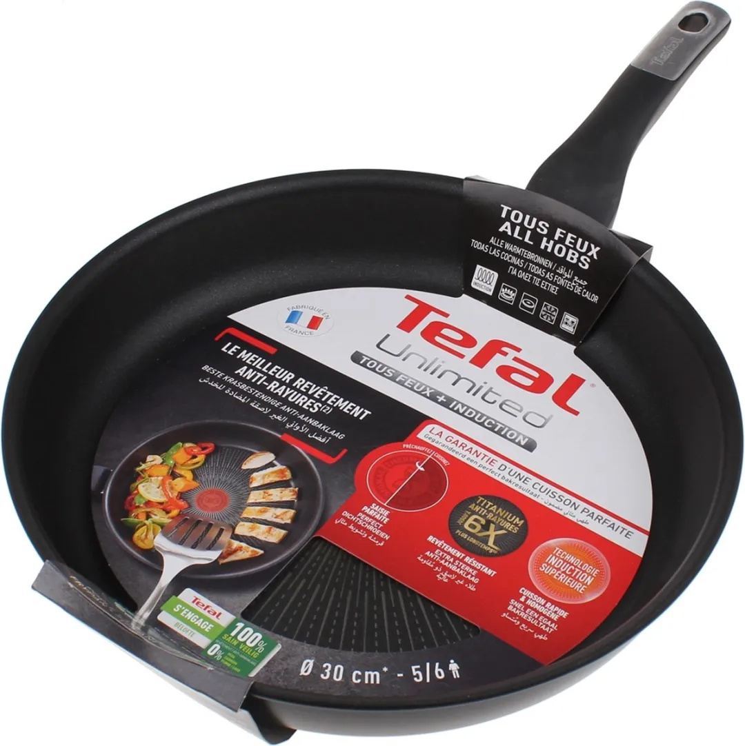 Tefal Unlimited Braadpan Ø30cm - Zwart